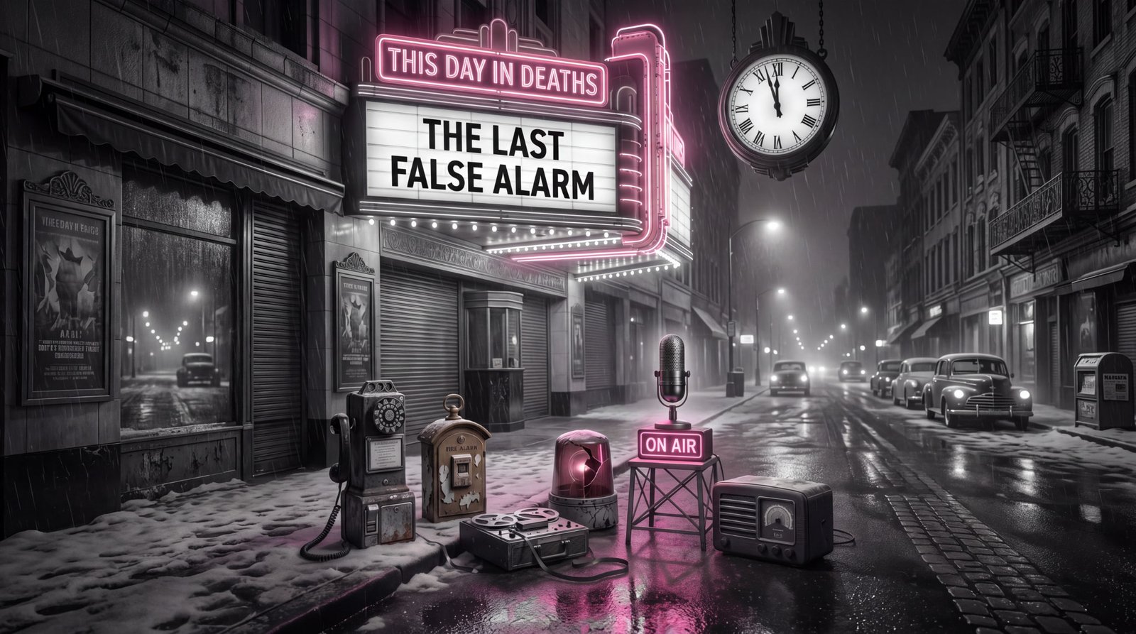 The Last False Alarm — cover art from This Day in Deaths